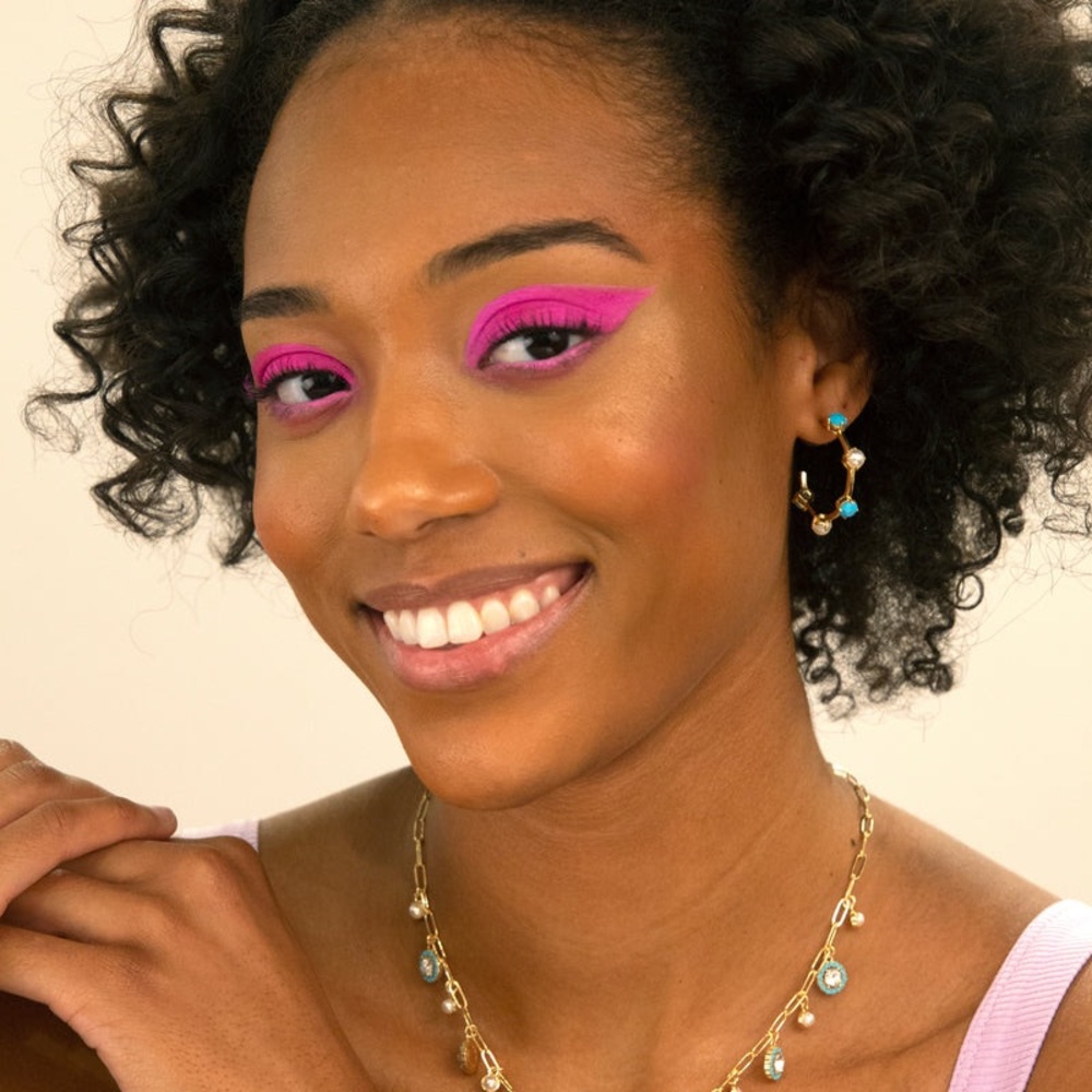 Stella & Ruby Moro hoop earrings